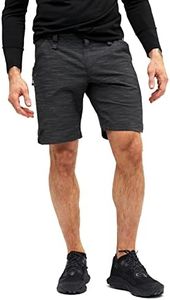 RevolutionRace Hike & Dive Shorts para Hombre, Pantalones Cortos Híbridos de Senderismo, Black, M