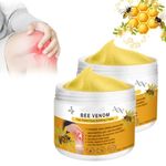 FATONG Bee Venom Pain-Relief Bone Healing Cream,Bee Venom Pain Cream, New Zealand Bee Venom Gel Joint and Bone Therapy, Bee Venom Cream for Arthritis (2pcs)