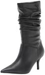 Marc Fisher Women's Manya Fashion Boot, Black Leather, 6.5 UK