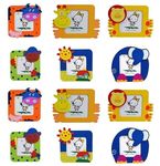 Crackles Beautiful Wood Cute Cartoon Photo Frames For Children Birthday Party Return Gift (Pack Of 12 )