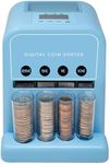 Automatic Coin Counter and Sorter Machine, Blue