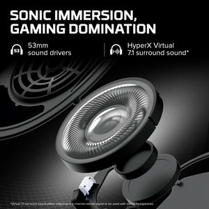 HyperX Cloud II Gaming Headset – Red, Surround Sound, PC/PS4/Xbox