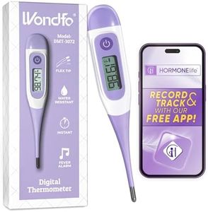 Digital Basal Thermometer for Women Fertility – BBT Thermometer for Ovulation & Pregnancy Tracking – High Accuracy & LCD Display & Waterproof