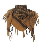 Explore Land Cotton Military Shemagh Tactical Desert Keffiyeh Scarf Wrap Coyote Brown