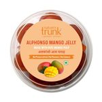 Nature's Trunk – Alphonso Mango Jelly, 350g, Box | Natural, Healthy and Nutritious Ripe Mango Pulp Slice | Mamidi Thandra | Aam Papad | Sun-Dried | Handmade Mango Bites