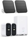 eufy Security, eufyCam 2C 2-Cam Kit with Solar Panel 2W, Security Camera Wireless Outdoor, Home Security System, HomeKit Compatibility, 1080p HD, IP67, Night Vision, Motion Only Alert, No Monthly Fee