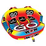 WOW Sports Go Bot Towable Tube for Boating - 2 Person Towable - Front and Back Tow Points