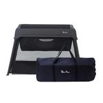 Silver Cross - Slumber 3-in-1 Travel Cot - Travel Cot/Crib - Baby Travel - Compact Travel System - Carbon