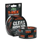 T-Rex Tape Ferociously Strong Clear Tape, 48mm x 8.2m Clear Waterproof Tape Outdoor Use, Strong Tape, Repair Tape, Clear Duct Tape, Gaffer Tape, Easy to Tear, Sticks to Wet Surfaces, UV Resistant