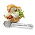 Zeroll 1020 Original Ice Cream Easy Scoop with Unique Liquid Filled Heat Conductive Handle Simple One Piece Aluminum Design Easy Release 40 Scoops per Gallon Made in USA, 2-Ounce, Silver