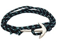 Mehrunnisa Multi Wrap Anchor Bracelet – Unisex (Black)