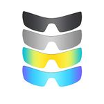 Fiskr Lenses Replacement for Oakley Oil Rig Sunglasses 4 Pairs Pack