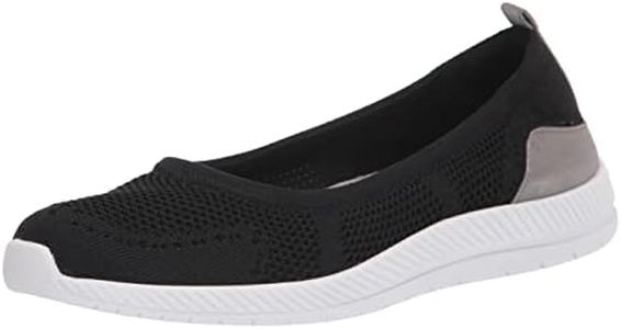 EASY SPIRIT Womens Black Removable Footbed Comfort Glitz Round Toe Slip On Athletic Walking Shoes AU Size 6