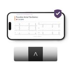 KardiaMobile 6-Lead Personal ECG Heart Rate Monitor + 1 Month Free of KardiaCare - Six Views of The Heart, Detects Atrial Fibrillation, Trusted by the NHS, Fast Results, Works with Most Smartphones