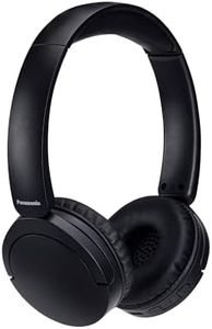 Panasonic Wireless Stereo Headphones with up to 72 Hours Playback, XBS, Voice Assist, Environmental Noise Cancelling, Lightweight, Black (RB-HF630BE-K)