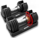 Keppi Adjustable Dumbbells Set-25lb