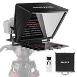 NEEWER Teleprompter X14 with RT-110 Remote & APP Control, Portable No Assembly Compatible with iPad Android Tablet, Smartphone, DSLR Camera (Model - X14)