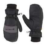 Carhartt Men's W.P. Waterproof Insulated Mitt, Black/Grey, X-Large