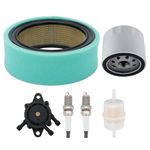 HIPA 47 883 03-S1 Air Filter 24 393 16-S Fuel Pump Oil Filter Tune Up Kit for Kohler CH18 CH20 CH22 CH23 CH25 CV17 CV18 CV19 CV20 CV22 CV22S CV23 Engine Lawn Mower