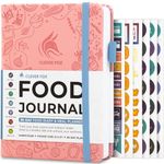 Clever Fox Food Journal Pocket - Daily Food Diary, Meal Planner to Track Calories & Nutrients, Weight Loss Tracker Notebook, 10x14cm (Light Pink)