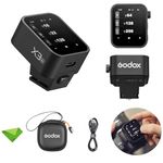 Godox X3-N X3N X3 N Touchscreen TTL Wireless Flash Trigger for Nikon, 2.4GHz Wireless, High Speed Sync, OLED Screen Adjustable Brightness TTL Speedlight Transmitter for Nikon Cameras (I-TTLAutoflash)