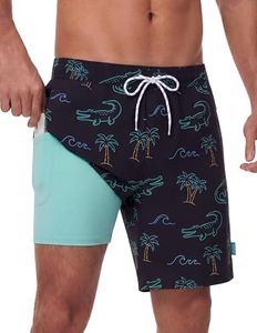Sixfish Mens Swim Trunks 7 Inch Quick Dry Board Shorts with Pockets