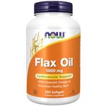 NOW Foods Flax Oil 1000mg, 250 Softgels