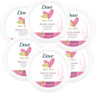 Dove Nourishing Body Care, Face, Hand, and Body Beauty Cream for Normal to Dry Skin Lotion for Women with 24-Hour Moisturization, 6-Pack, 5.07 Oz Each Jar