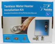 SharkBite 25374 3/4 Inch Push to Connect Tankless Water Heater Valves Installation Kit