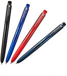 Uni-ball Signo RT1 Rubber Grip & Click Retractable Ultra Micro & Extra Fine Point Gel Pens -0.28mm-black,Blue,Red,Blue Black Ink-Each 1 Pen- Set of 4