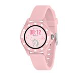 Tikkers Series 34 Kids Girls Pink Smart Watch with Fitness Tracker, Heart Rate Monitor, IP68 Waterproof, Step Counter, Music Player, Sleep Monitor, Alarm, for Android iOS