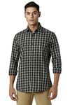 Van Heusen Men's Checkered Slim Fit Shirt (VSSFUSLFN87096_White