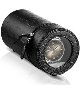Single Watch Winder for Automatic Watches – Silent Motor, Battery and AC Adapter Powered, 2 Rotating Modes, Portable Watch Winders with Acrylic Window – Automatic Watch Winder Box for Men & Women