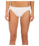 Natori Women's Bliss Cotton French Cut Panty, White, Small, White, M