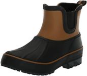 Chooka Women's Waterproof Duck Chelsea Lined Rain Boot, Brown, 9