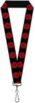 Buckle Down unisex-adult Marvel Avengers Lanyard - 1.0" - Hydra Logo Black/Red Key Chain - multi - One Size