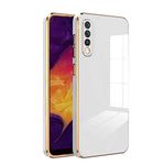 KARWAN®️ Luxury 6D Chrome Back Cover Case Compatible for Samsung Galaxy A50 |Slim Shockproof Soft TPU | Raised Lips Protection | Camera Protection | Stylish Back Case and Cover |-White