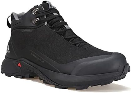 HUMTTO Men's All-Terrain Waterproof Hiking Boots Lightweight Breathable Outdoor Ankle Boots Trekking Hiking Shoes 11.5 Black