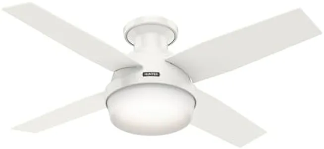 Hunter 59244 Dempsey Ceiling Fan 44 inches Fresh White