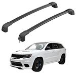 HmmtyRack Roof Rack Cross Bars Compatible with Jeep Grand Cherokee Altitude & SRT & Trackhawk with Roof Black Moldings 2011-2022, Aluminum Car Crossbar with Lock for Roof Cargo Carrier Kayak Snowboard