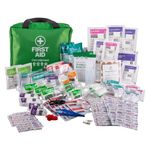 Deca+Med 230+ Piece Premium First Aid Kit with Carry Bag | Safety Essentials for Home, Office, Car, Caravan, Travel, and Camping | Includes Cold Pack, Emergency Blanket, Bandages, Plasters & More