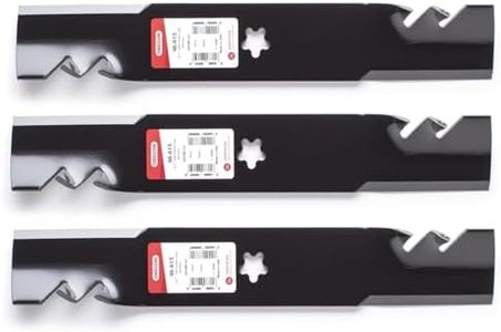 Oregon Set of 3, Genuine Gator 3-in-1 Mulcher Blades to Replace Craftsman, Poulan, Husqvarna Blade 180054, 173920, 173921, 532180054, 532173920, 532173921.