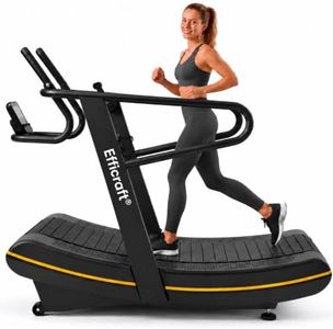 Curved Manual Treadmill - 8-Level Resistance Adjustment & LCD Display, Non-Electric Fitness Equipment for Home/Gym, Cardio & Anaerobic Training