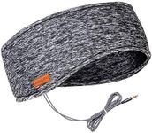 Sleep headphones, Azzker Eye Mask for Sleeping with Ultra-Thin HD Stereo Speakers & Travel Bag Perfect for Insomnia, Side Sleeper, Nap, Snoring, Air Travel, Meditation & Relaxation (Gray)