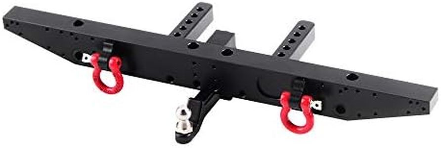 INJORA RC Rear Bumper with RC Metal Trailer Hitch for 1/10 TRX-4 TRX4 Car