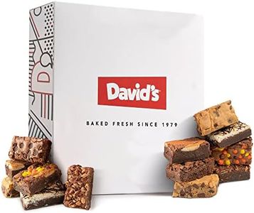 David's Cookies Assorted Brownies in Carton Box | Enjoy Our Delicious, Great for Sharing Freshly-Baked Assorted Brownie Snacks While Bonding With Friends And Family - Single Pack