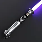 CVCBSER Pixelversion Dueling Lightsaber, Motion Control Smooth Swing 34 Sound Fonts with Infinite Color Changing, Premium Metal Handle Light Saber for Adults and Boys Gift