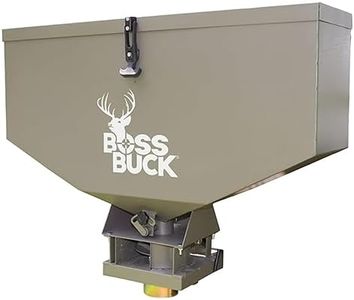 Boss Buck ATV Seeder & Spreader for Feed & Lawns w/ 2-Inch Receiver Hitch & Tail Light Adapter