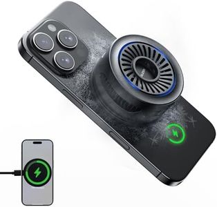 TELESIN Magnetic Phone Cooler for Gaming and Live Streaming, Phone Cooling Fan Portable Phone Radiator for MagSafe, for iPhone/Android TELESIN Magnetic Neck Mount(Supports Wireless Charging)