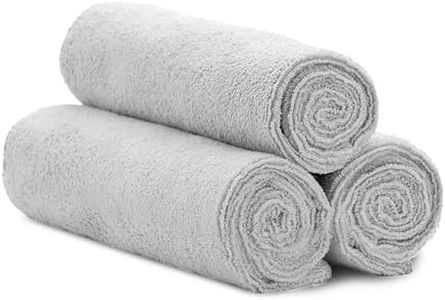 S&T INC. Microfiber Gym Towels, Yoga Towel for Home and Gym Bag, 16 Inch x 27 Inch, 3 Pack